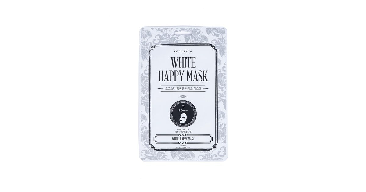 White happy mask