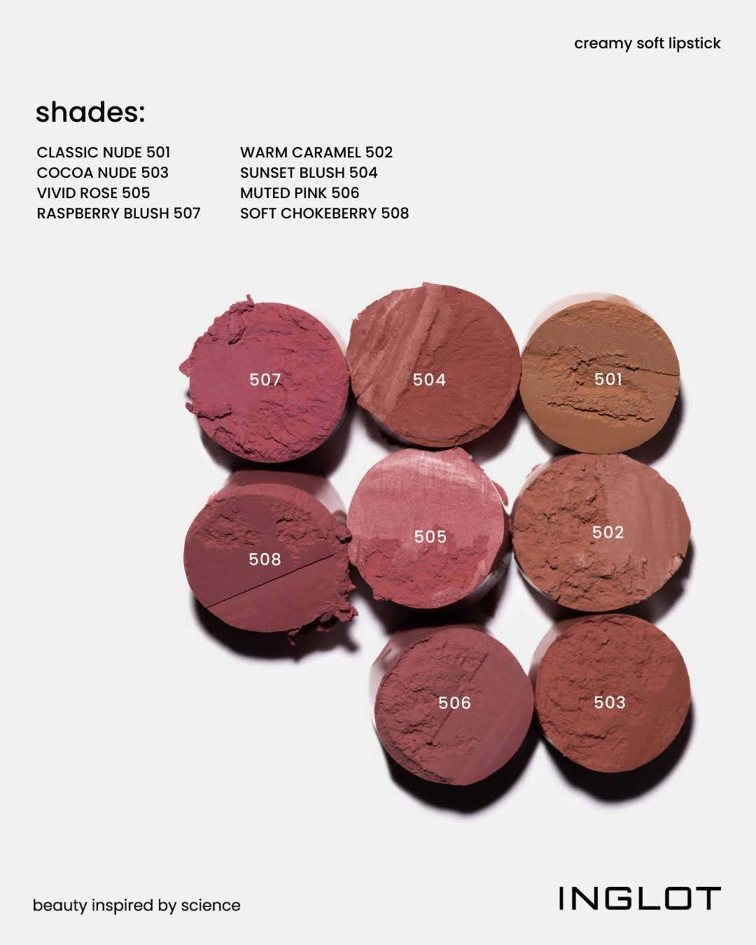 Soft creamy lipstick - hela kollektionen