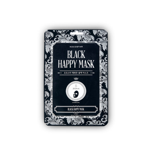 Black happy mask
