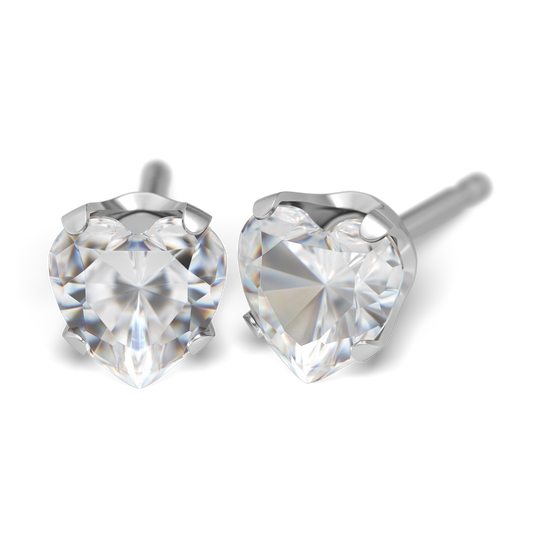 Cubic zirkon hjärta 5 mm